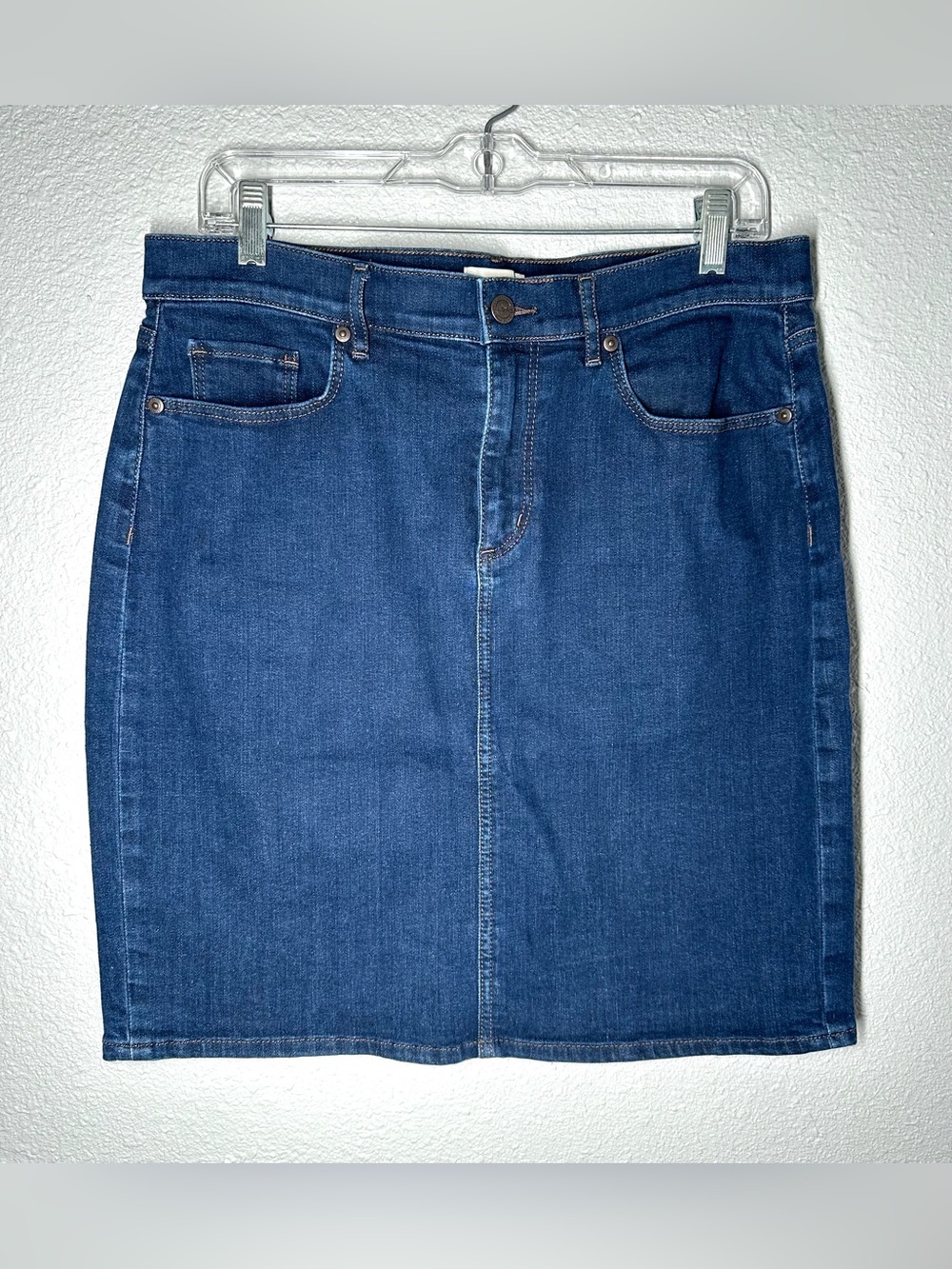 Loft Outlet Denim Stretch Pencil Skirt Women’s Medium Blue Size 10